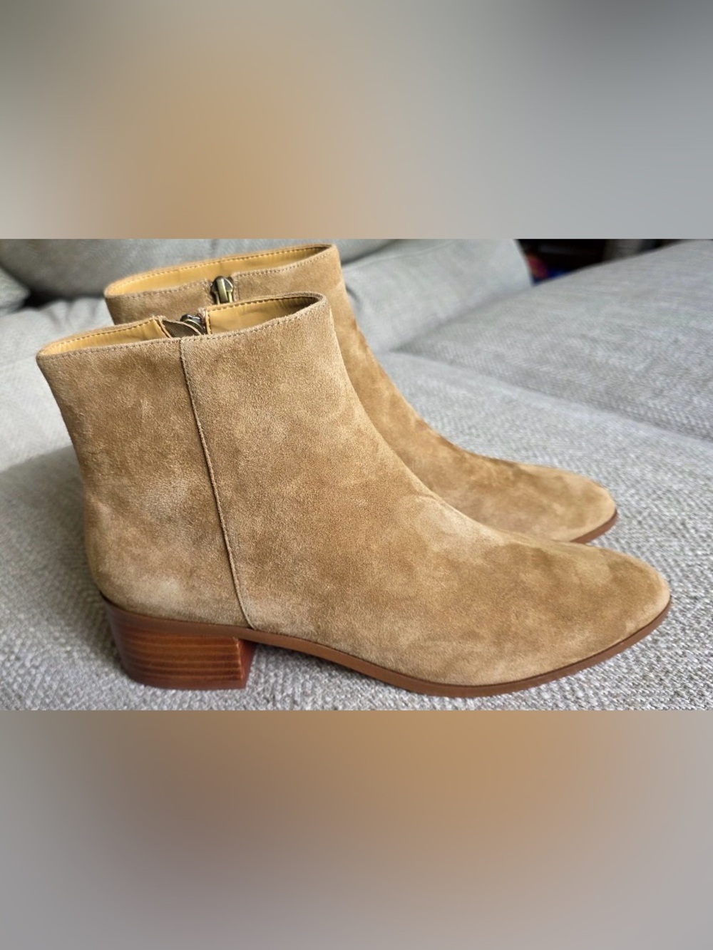 J.Crew Walker Suede Booties.  Size 9